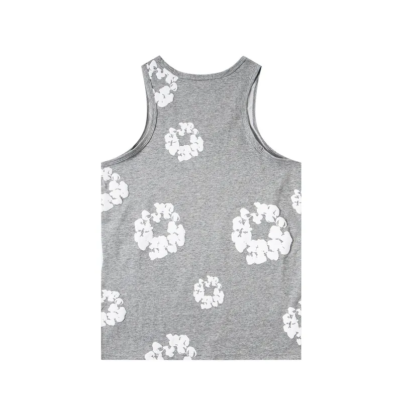 D303# P96 DENIM TEARS foam kapok sleeveless vest S-XL